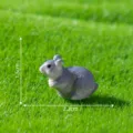 Miniatuur grijs muis beeldje voor micro landschap DIY sprookjesgarden decoratie. - 12# Huismuis