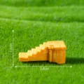 Miniatuur gele houten trap ornament voor microlandschap sprookjestuin DIY decor en mini speelgoed. - Pier #19 (nr. 1)