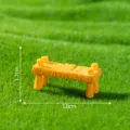 Miniatuur gele houten brug ornament voor DIY micro landschap sprookjes tuin decoratie. - Pier #20 (nr. 2)