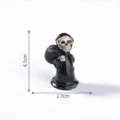 Mini figura de calavera de resina decoracion de micropaisaje de Halloween adorno de esqueleto 4.1x2.7cm - Fantasma feliz n.º 3