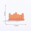 Miniature wooden fence accessory for micro landscape gardening and DIY decor projects 4.3cm - #2 Plank Fence
