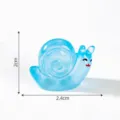 Miniatur blaue Schnecke Harz Figur für DIY Feengarten Mikrolandschaft Dekoration Handwerk. - Blau