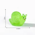 Leuchtende Harz kleine Schnecke Mikro Landschaft Garten DIY Miniatur Ornament Dekor. - 3# Grün