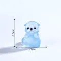 Miniatura Statuetta Loutra Marina Luminosa Blu Resina Animale Micro Paesaggio Acquario - Blu