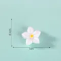 Miniature resin white flower cabochon DIY craft charm for micro landscape garden decoration. - 2# Small Flower