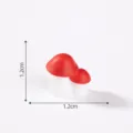 Mini resin red mushroom figurines, cute miniature garden decor for DIY micro landscapes and crafts. - 3# Little Mushroom
