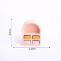 Miniatur rosa puppenhaus möbel schrank modell diy mikrolandschaft miniatur ornamente decor - 1# Schrank