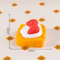 Miniatura simulazione fragola toast sandwich resina cabochon fai da te decorazione - Sandwich alla Crema di Fragole