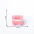 Rosa Miniatur Puppenhaus Tisch DIY Zubehör kleine Deko Modell 1.7x2.8cm süßes Design - 4#-Couchtisch