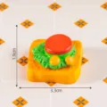 Modello di sandwich di simulazione in resina in miniatura accessorio fai da te magnete. - Sandwich di Verdure
