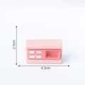 Miniatur rosa Puppenhaus Schrank Ornament süße Mikro Landschaft DIY Zubehör Heimdekor - 8#-Schrank