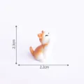 Süße Miniatur orange Katze Figur aus Harz für Puppenhaus DIY Dekoration Zubehör 2.3cm - 10# Katze