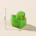 Green square duck miniature figurine, cute micro landscape DIY resin ornament accessory. - 9# Green