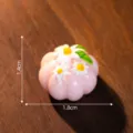 Miniature pink flower pastry resin cabochon DIY decor craft ornament, cute dollhouse miniature. - 1# Pink
