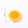Mini yellow sunflower resin charm, cute DIY craft miniature ornament for garden decor. - 9# Sunflower