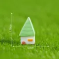 Miniatur Haus Figur Mikro Landschaft DIY Gartendeko gruenes Dach weisse Wand 1Stk - Stil 3 Haus