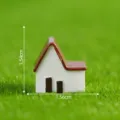 Miniatur Harz Haus Ornament Mikro Landschaft DIY Garten Dekoration kleines Architektur Modell - Stil 4 Haus
