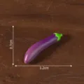 Miniatura simulación figura de berenjena morada accesorio de juguete micropaisaje - 14# Berenjena larga