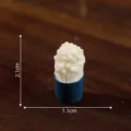 Miniatura hongo comida juguete modelo bricolaje manualidades resina decoracion escritorio - #21 Seta enoki grande