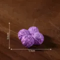 Miniatura morado simulación comida DIY accesorio micro paisaje decoración bonitas piezas - 29# Bolita de batata morada pequeña