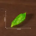 Mini verdura verde resina abalorio DIY micro paisaje casa de muñecas juguete decoración - 36# Pimientos de tornillo luminosos