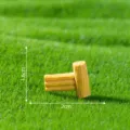Miniatuur houten boomstam hek decoratie voor micro landschap DIY tuin ornament. - #24 Nieuw hek nr. 3 (eenrichtingsverbinding)