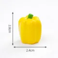 Miniatura de pimiento amarillo figura de resina para micro paisaje decoración de la casa - #46 Pimiento amarillo