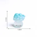 Adorable figurine champignon en résine bleue miniature ornement pour micro paysage de mousse. - Champignon #13