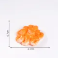 Miniatur Simulationsfutter Harz Modell DIY Kühlschrankmagnet dekoratives Zubehör Bastelornament - #9 Große Garnele
