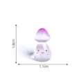 Mini figurine champignon lumineux mignon résine micro paysage déco de jardin 1.8cm - 14# Champignon
