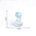 Miniature figurine de champignon bleu lumineux pour decoration de mousse de jardin. - Champignon #15