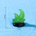 Miniatura coral verde de resina adorno pecera DIY micro paisaje accesorio 3.4cm - No. 10 Grande