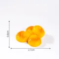 Mini gelbes Harz Simulationsfutter Modell Zubehör Variante, ideal für DIY Mikrolandschaft Basteln. - 21# Einfacher Kuchen, groß