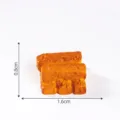 Miniatur Simulations-Lebensmittel Ziegel Modell DIY Harz Dekoration Zubehör süße Requisiten - 22# Gebratener Klebreiskuchen mit Zucker, groß