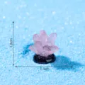 Mini adorno de coral de resina luminoso para acuario micro paisaje decoración DIY 1.8cm - 20# Tamaño pequeño
