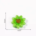 Miniatur grüne Harz Blume DIY Handwerk Zubehör, süße flache Rückseite Ornament für Mikro. - 33# Pilz mit Bok Choy, klein