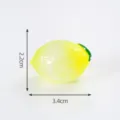 Mini limon luminoso cabochon de resina simulacion fruta bricolaje micro paisaje decoracion - Limones #40