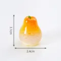Miniatura estatuilla de pera de resina, adorno de fruta realista para decoracion de micro paisaje. - Pera fragante n.º 49
