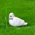 Mini figurine oiseau en resine avec noeud papillon pour micro paysage de mousse 2.7cm - Style 2 Oiseau Mâle