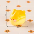 Mini yellow bread animal figurine cute resin micro landscape desktop decoration toy 2.8cm - No. 1 Pineapple Bun