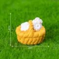 Miniature panier de fleurs jaune pour micro paysage de mousse décoration de jardin DIY. - Style 7 Panier de Fleurs