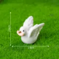 Mini figurine d'oiseau blanc pour micro paysage de mousse décoration de jardin DIY 2.6cm - Style 3 Maman Oiseau