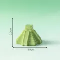 Miniatur Maya Pyramide Ornament Harz Mikrolandschaft DIY dekoratives Zubehör Modell - Nr. 15 Maya-Pyramide