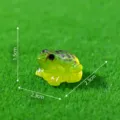 Lichtgevende kikker miniatuur hars beeldje voor mos microlandschap DIY decoratie accessoire - Groen