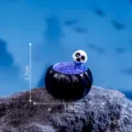 Mini caldero Halloween resina cráneo micro paisaje decoración accesorios DIY lindo - Piscina de Calaveras
