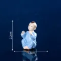 Mini desktop figurine ornament micro landscape cute little boy blue clothes mini decor - Young Boy