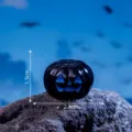 Mini calabaza negra de Halloween figura, pequeña decoración de resina para micropaisaje. - Calabaza Negra Pequeña