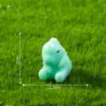 Mini luminous dinosaur figurine for moss landscape, cute green resin toy decor for DIY crafts. - 8# Dinosaur