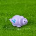 Mini paarse dinosaurus beeldje schattige triceratops microlandschap DIY decoratie accessoire. - 7# Ankylosaurus