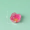 Mini resin flower DIY accessory 2cm pink floral cabochon for phone case hair clip craft - Style 11-Flower